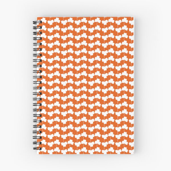 Item preview, Clover the Moon for Orange: White Shamrock Clover Pattern on  Orange designed and sold by IraNiva.