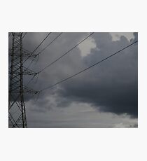 electric storm Photographic Print
