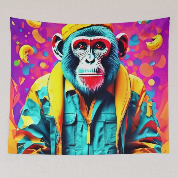 Item preview, Banana Monkey: Cool Tone designed and sold by Health And Fitness Posts e-Store.