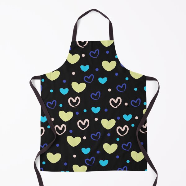 Item preview, Green Blue & Pink Hearts ; Bohemian Pattern designed and sold by PatternInArt.