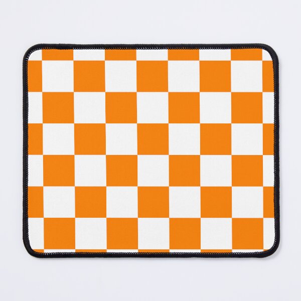 Item preview, Checkered - White and Orange designed and sold by JustPatterns2.