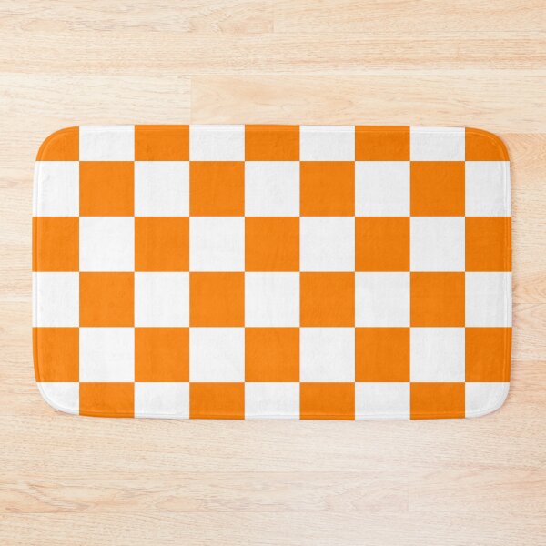 Item preview, Checkered - White and Orange designed and sold by JustPatterns2.
