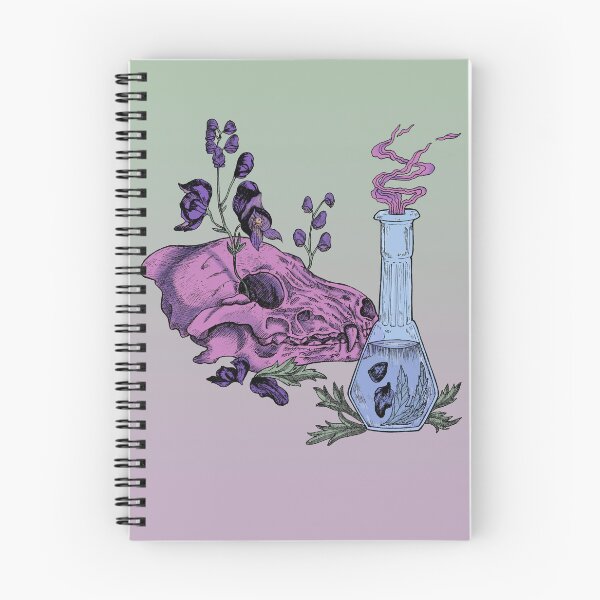 Item preview, Aconite Wolf Skull (Color background) designed and sold by NelRiott.