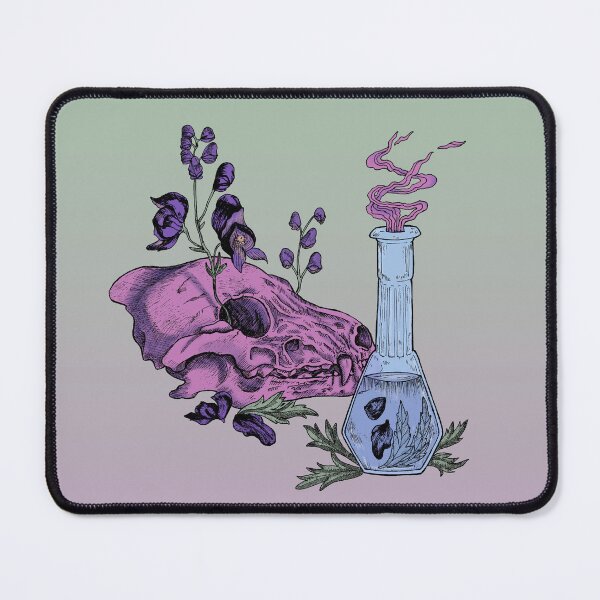Item preview, Aconite Wolf Skull (Color background) designed and sold by NelRiott.