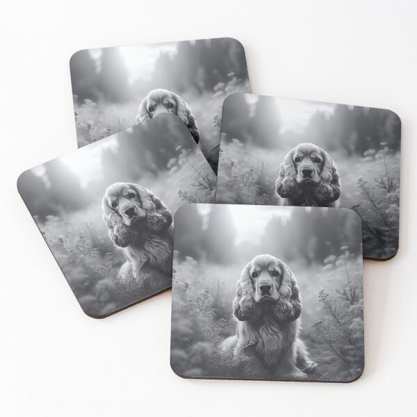 Item preview, Cocker Spaniel Essence in Monochrome designed and sold by PawspectCreate.