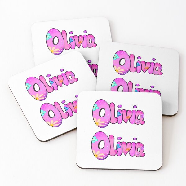 Item preview, Top 10 best personalised gifts - pink personalised, personalized  Pack of 2 name with pattern  - custom name. Olivia designed and sold by Artonmytee.