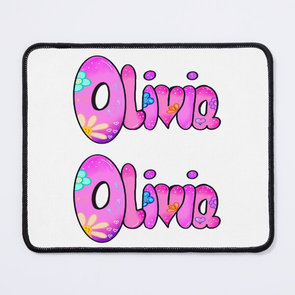 Item preview, Top 10 best personalised gifts - pink personalised, personalized Pack of 2 name with pattern - custom name. Olivia designed and sold by Artonmytee.