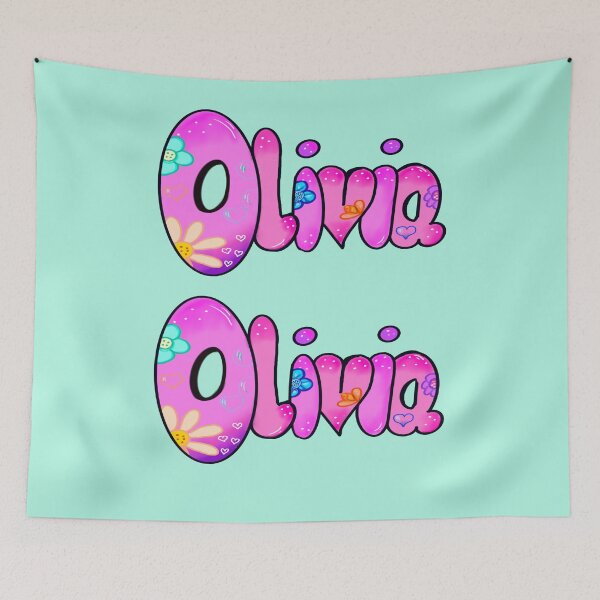 Item preview, Top 10 best personalised gifts - pink personalised, personalized  Pack of 2 name with pattern  - custom name. Olivia designed and sold by Artonmytee.
