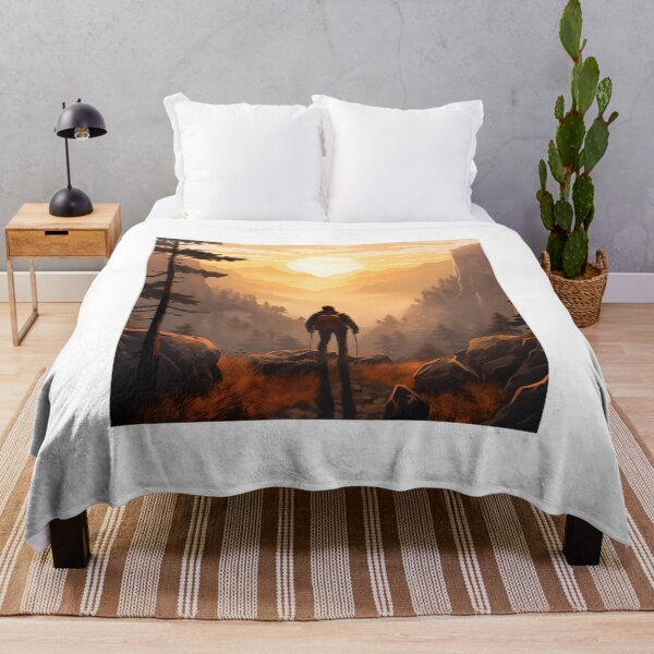 Item preview, Hiking in Autumn: A Solitary Trek through the Foggy Forest designed and sold by Shirtastically.
