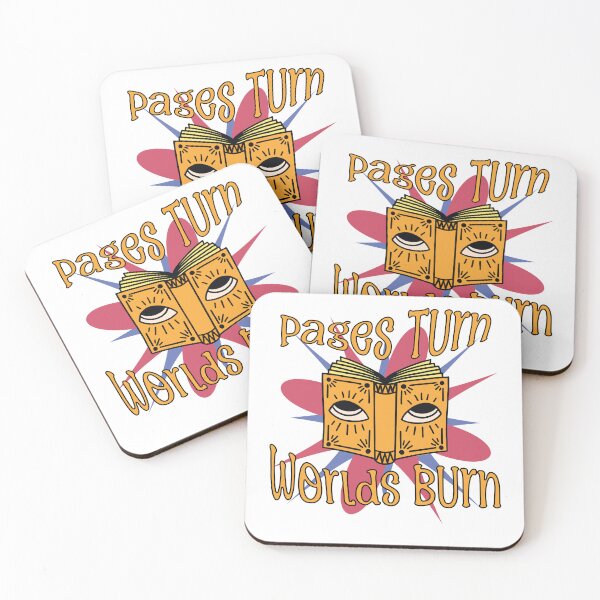 Item preview, Pages Turn, Worlds Burn: The Ultimate Design for Book Lovers designed and sold by CraftedConcepts.
