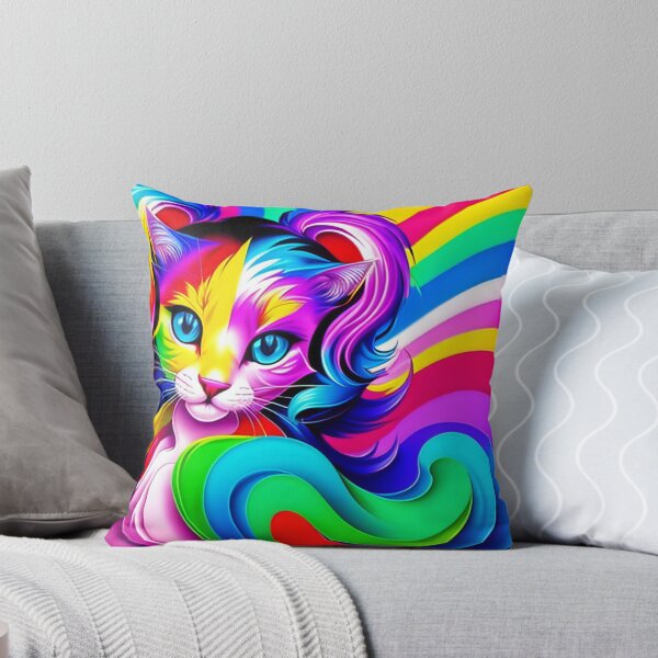 Item preview, Graffiti Inspired Cat - cute colorful cat with rainbow colors designed and sold by SpartanDStore.