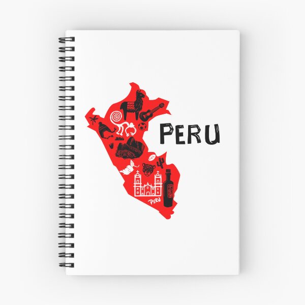Item preview, Map of Peru. With elements of its culture and geography designed and sold by ramonparaiba.