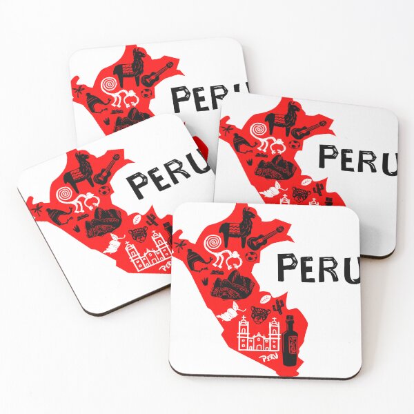 Item preview, Map of Peru. With elements of its culture and geography designed and sold by ramonparaiba.