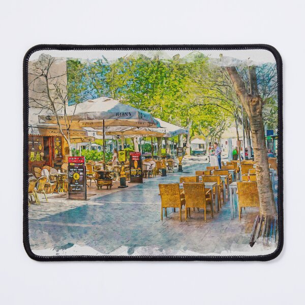 Item preview, Puerto Pollensa Mallorca Watercolour Effect designed and sold by GG WALL ART.