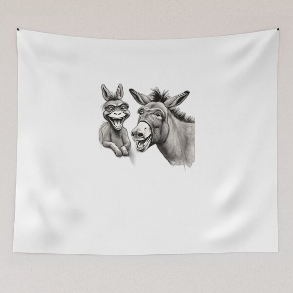 Item preview, Cute Donkey face laugh at monkey shrek Donkeys make me happy designed and sold by Catana lover.