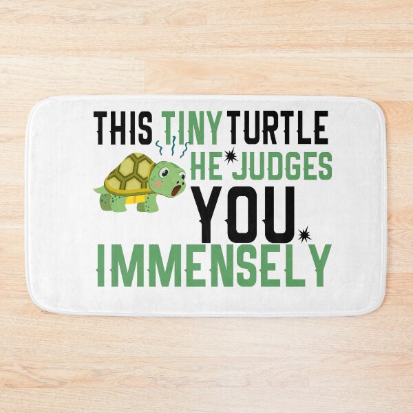 Item preview, This Tiny Turtle He Judges You Immensely - Funny Turtles lovers design designed and sold by Empiredesigner3.