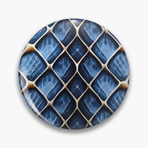 Item preview, Printed blue leather snake skin pattern designed and sold by brokenpones.
