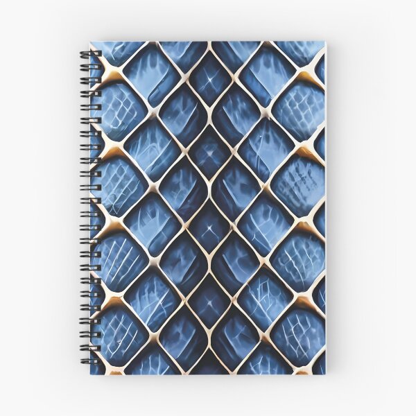 Item preview, Printed blue leather snake skin pattern designed and sold by brokenpones.