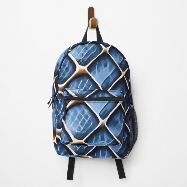 Item preview, Printed blue leather snake skin pattern designed and sold by brokenpones.