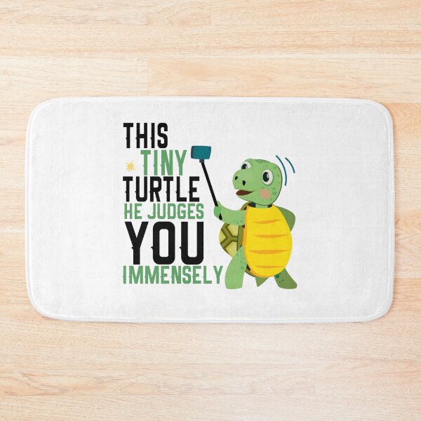 Item preview, This Tiny Turtle He Judges You Immensely - Funny Turtles lovers design designed and sold by Empiredesigner3.
