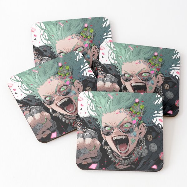 Item preview, Wild Cyberpunk Maniac Anime Girl designed and sold by bubblegoth.