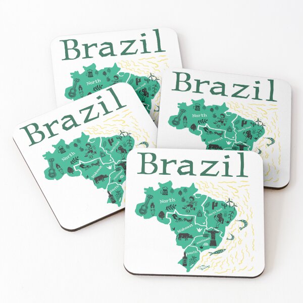 Item preview, Copy of Map of Brazil. With elements of its culture and geography designed and sold by ramonparaiba.