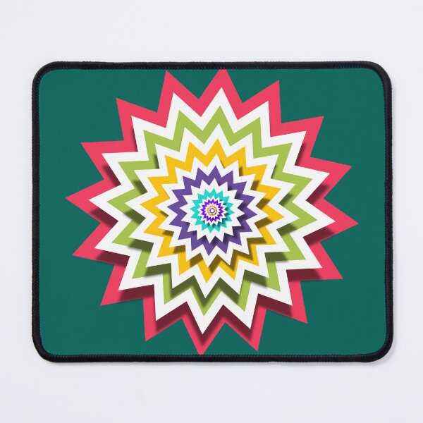 Item preview, Multicolour flower shape art customized designed and sold by theparkfact0.