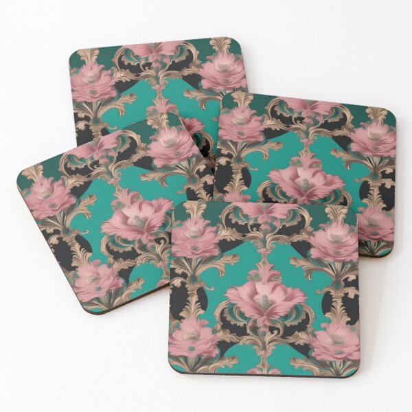 Item preview, Ocean Green & Dusty Rose Baroque designed and sold by DesignsByPrnces.