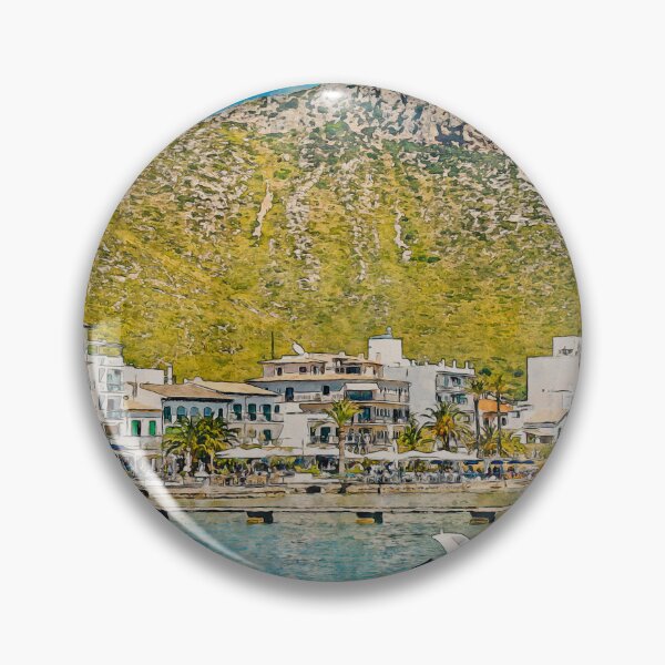 Item preview, Puerto Pollensa Mallorca Watercolour Effect designed and sold by GG WALL ART.