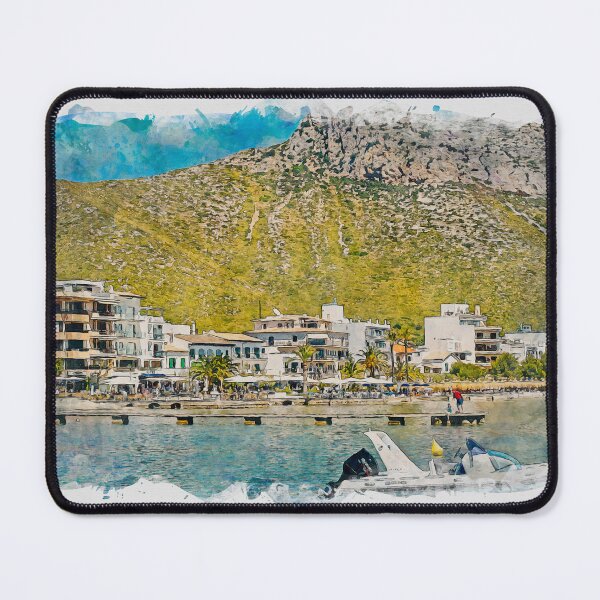 Item preview, Puerto Pollensa Mallorca Watercolour Effect designed and sold by GG WALL ART.