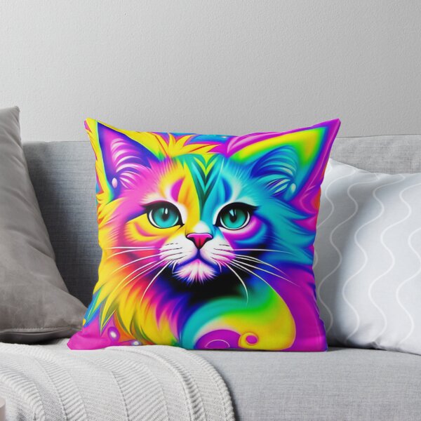 Item preview, Psychedelic Bright Cute and Vibrant Kitty Graffiti Inspired art designed and sold by SpartanDStore.