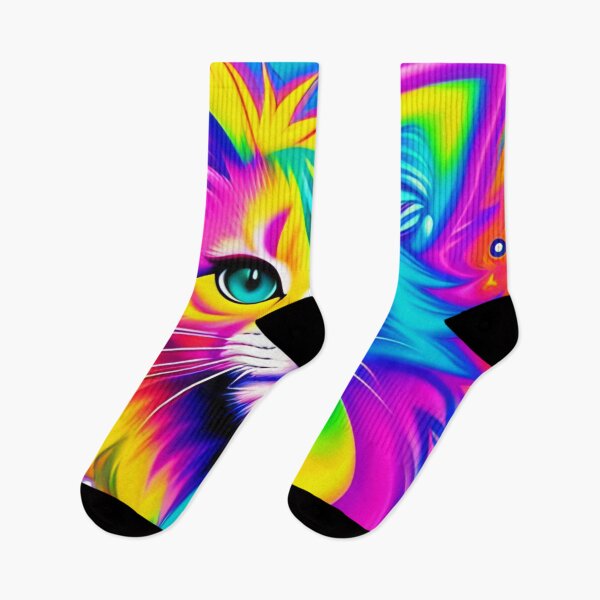 Item preview, Psychedelic Bright Cute and Vibrant Kitty Graffiti Inspired art designed and sold by SpartanDStore.