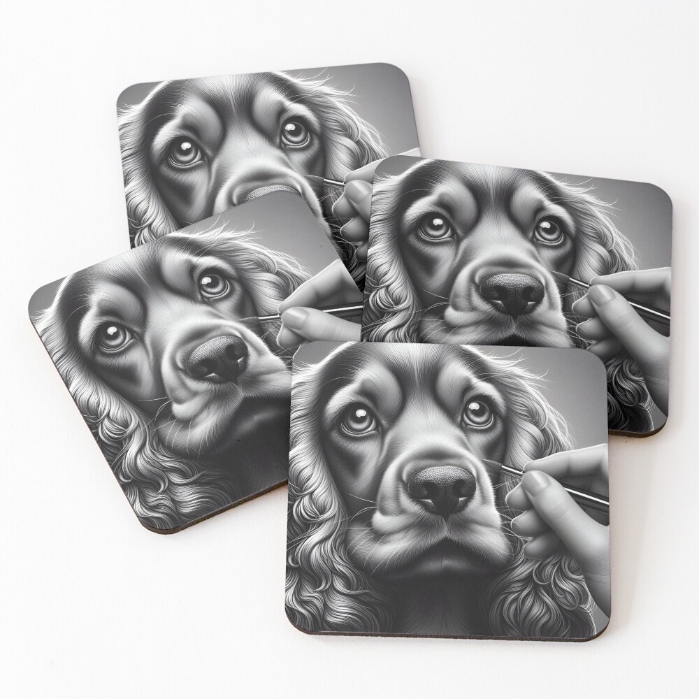 Item preview, Coasters (Set of 4) designed and sold by PawspectCreate.