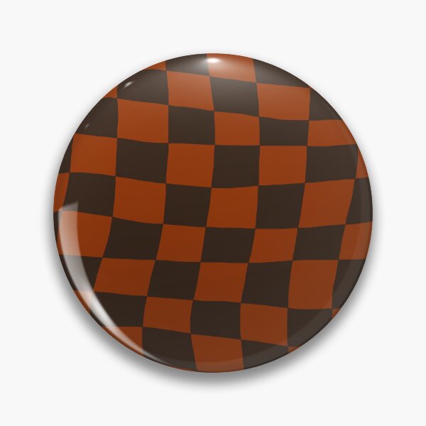 Item preview, Brown and Orange Distorted Warped Checkerboard Pattern I designed and sold by velvetearth.