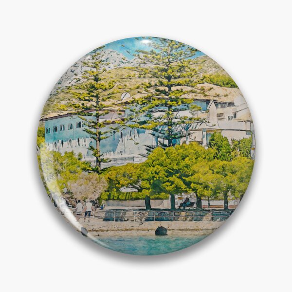 Item preview, Puerto Pollensa Mallorca Watercolour Effect designed and sold by GG WALL ART.