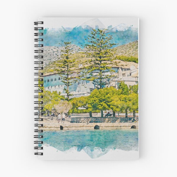 Item preview, Puerto Pollensa Mallorca Watercolour Effect designed and sold by GG WALL ART.