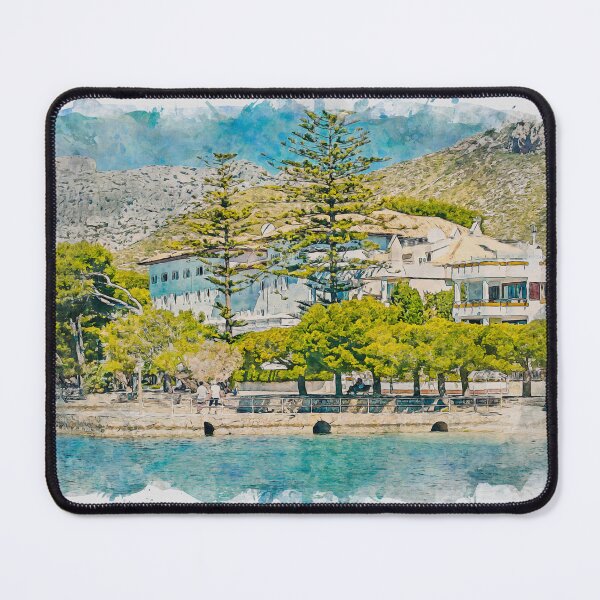 Item preview, Puerto Pollensa Mallorca Watercolour Effect designed and sold by GG WALL ART.