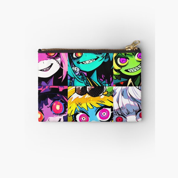 Item preview, Psychedelic Neon Grunge Anime Faces designed and sold by bubblegoth.