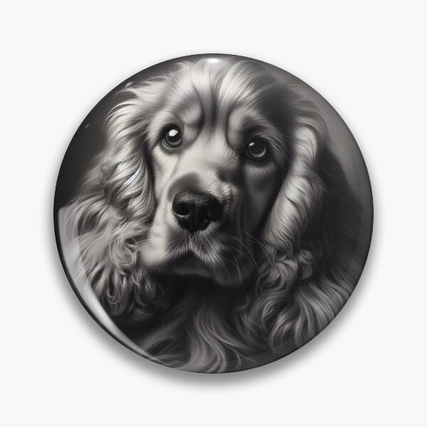 Artikelvorschau, Monochromatic Splendor: Cocker Spaniel entworfen und verkauft von PawspectCreate.