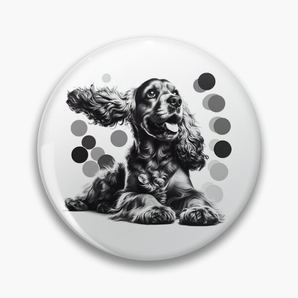 Item preview, Cocker Spaniel Essence in Monochrome designed and sold by PawspectCreate.