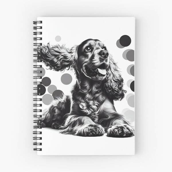Item preview, Cocker Spaniel Essence in Monochrome designed and sold by PawspectCreate.