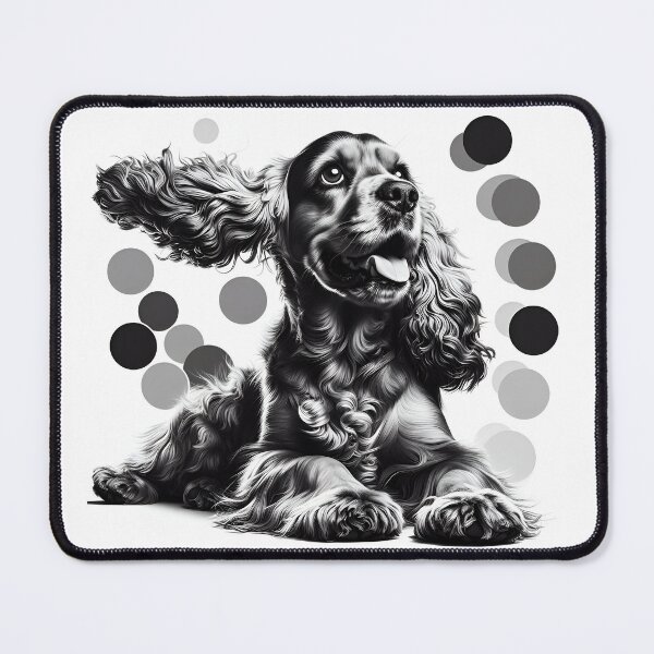 Item preview, Cocker Spaniel Essence in Monochrome designed and sold by PawspectCreate.