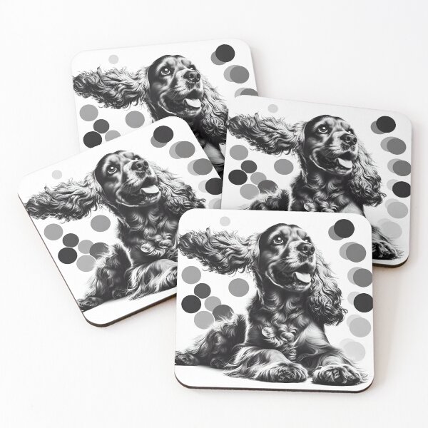 Item preview, Cocker Spaniel Essence in Monochrome designed and sold by PawspectCreate.