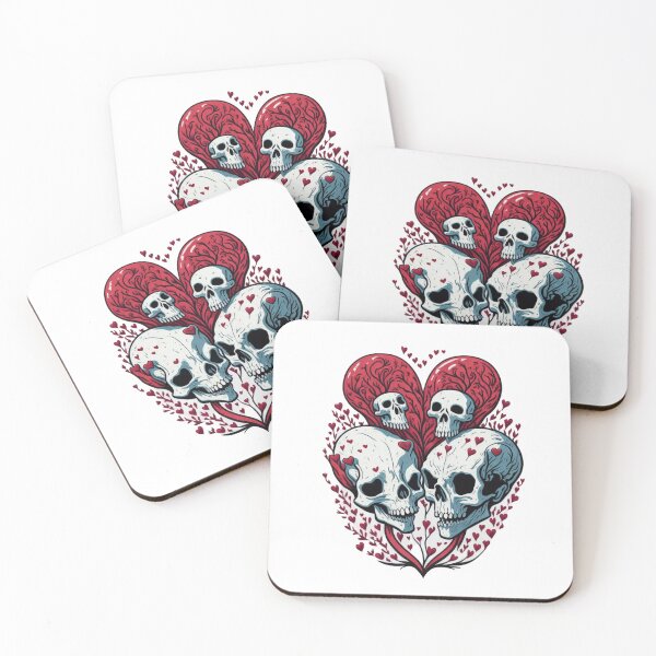 Item preview, Bones and Skulls Heart designed and sold by Digiheart.