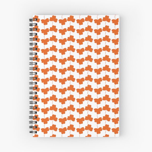 Item preview, Feeling Cloverly Orange: Orange Shamrock Clover Pattern on White designed and sold by IraNiva.