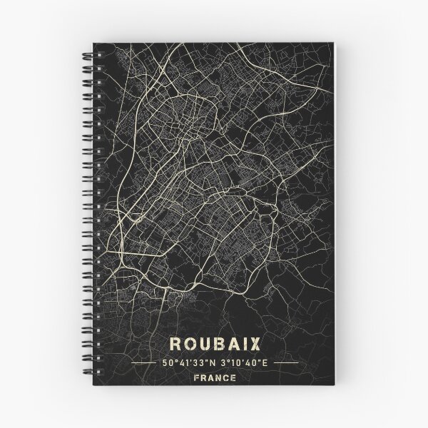Item preview, Map of Roubaix Black and white designed and sold by Jerhus.