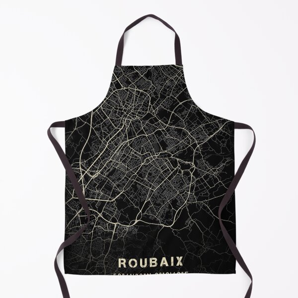 Item preview, Map of Roubaix Black and white designed and sold by Jerhus.