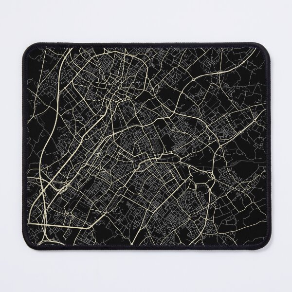Item preview, Map of Roubaix Black and white designed and sold by Jerhus.
