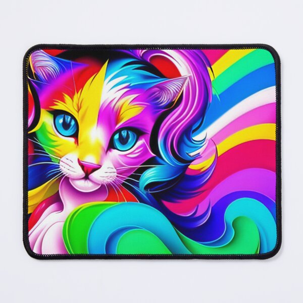 Item preview, Graffiti Inspired Cat - cute colorful cat with rainbow colors designed and sold by ZenReiArt.