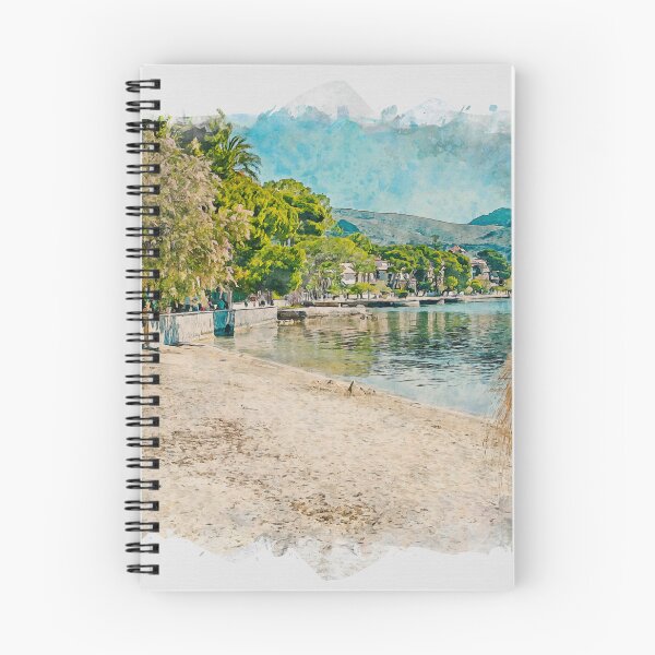 Item preview, Puerto Pollensa Mallorca Watercolour Effect designed and sold by GG WALL ART.